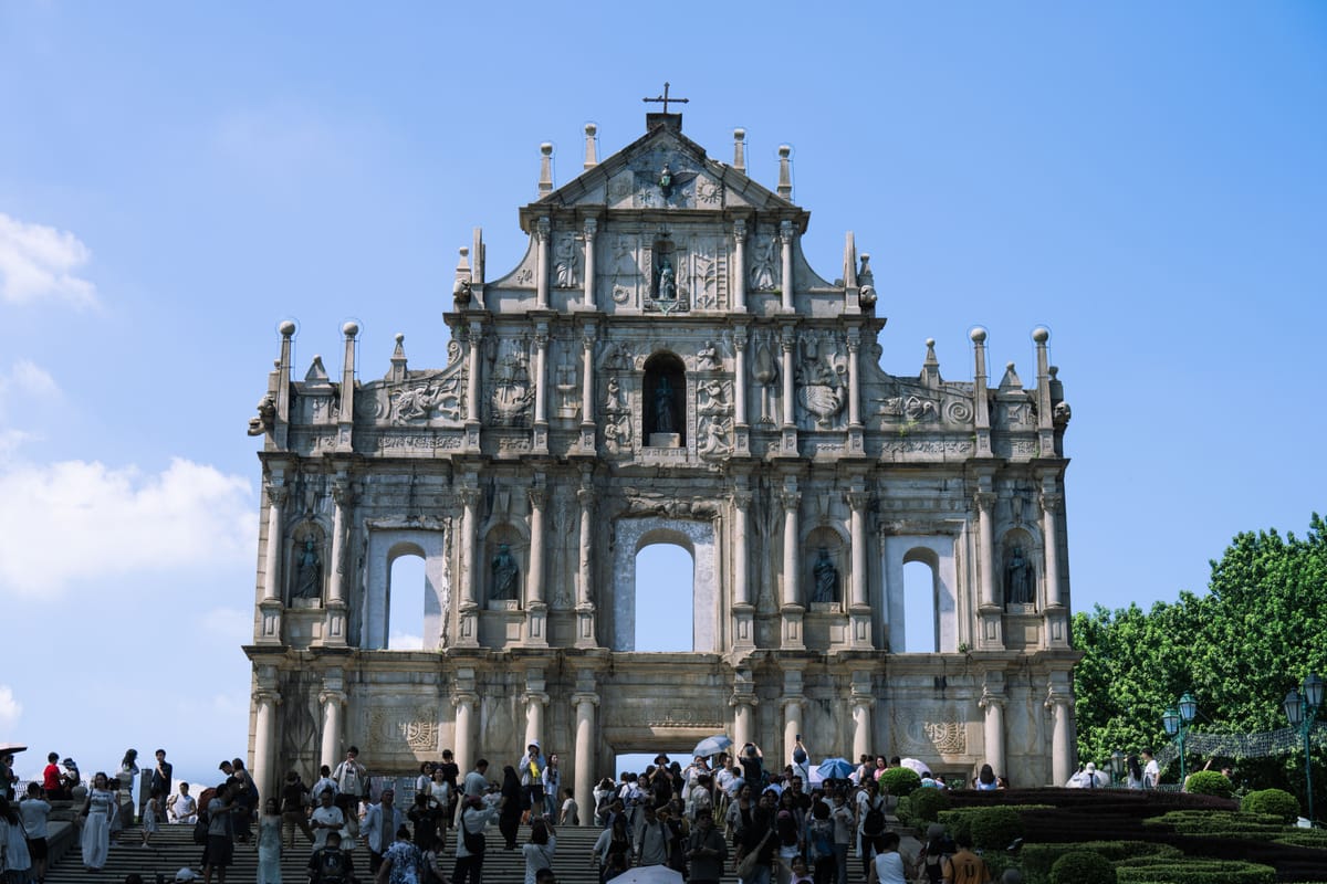 The Ruins of St. Paul's, the iconic facade in Macau's historic centre