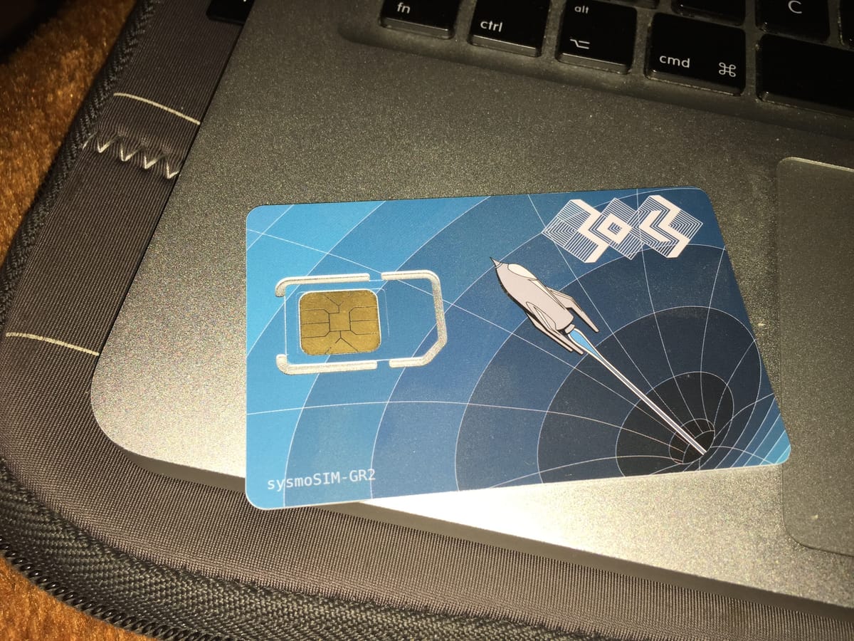 A SIM card ready to be inserted into a phone