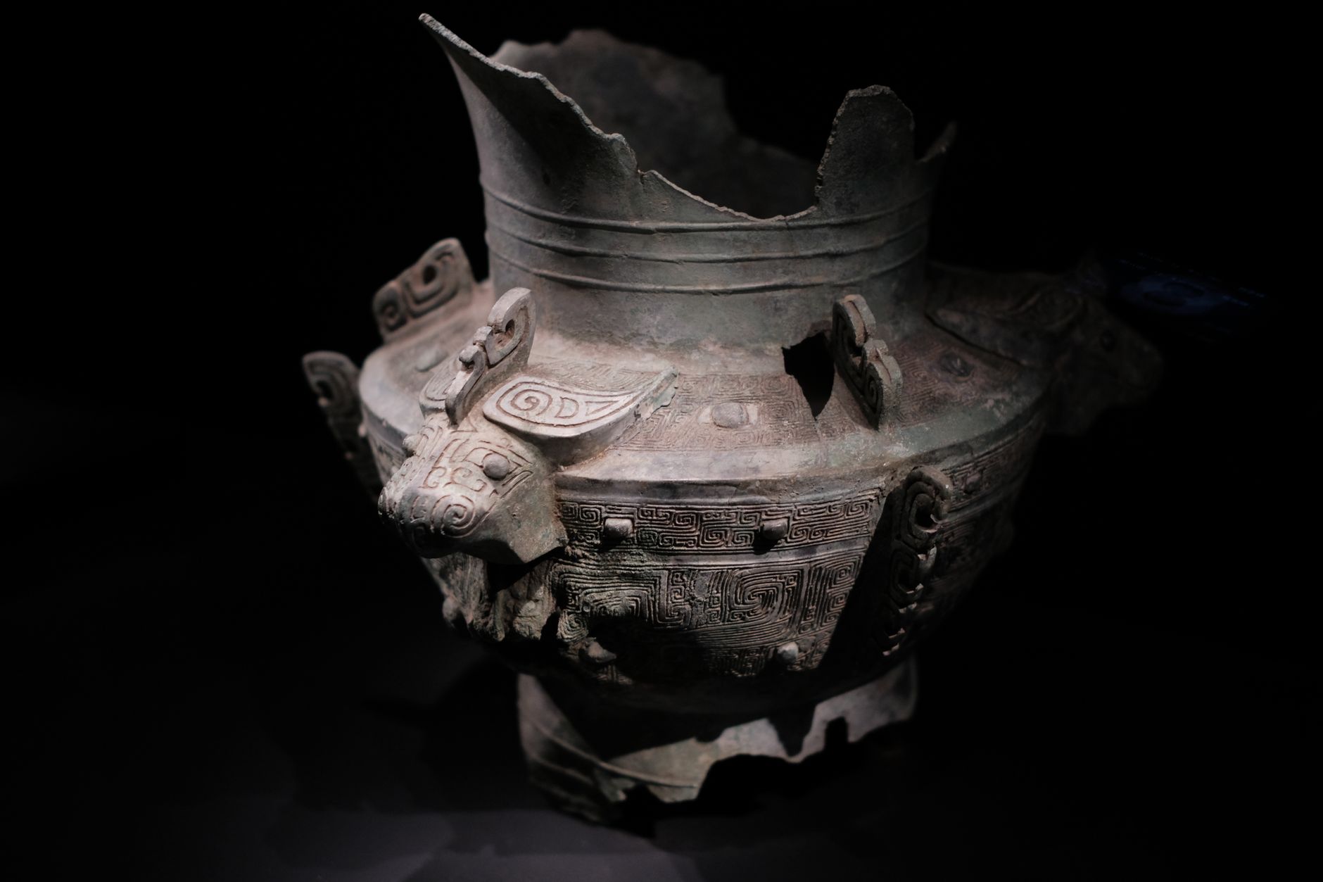 Ancient Chinese bronze craftsmanship of the kind displayed in the galleries
