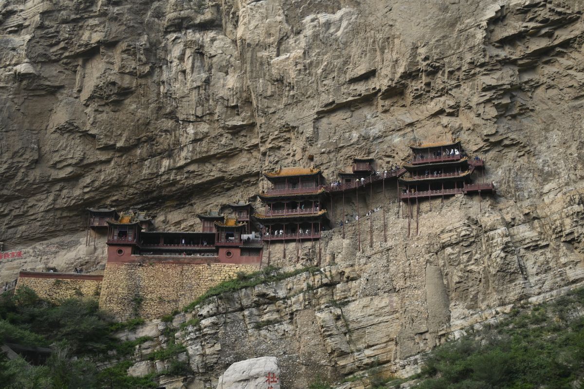 Wooden galleries of the Hanging Temple