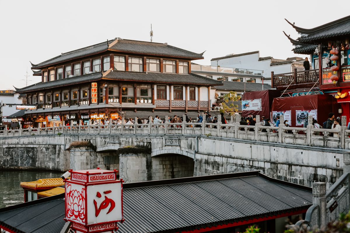Traditional Chinese architecture in the Confucius Temple quarter